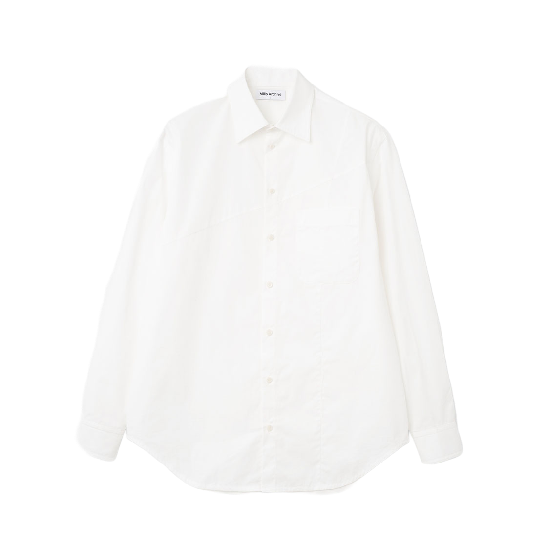 밀로 아카이브 사이드 슬래쉬 셔츠 오프 화이트