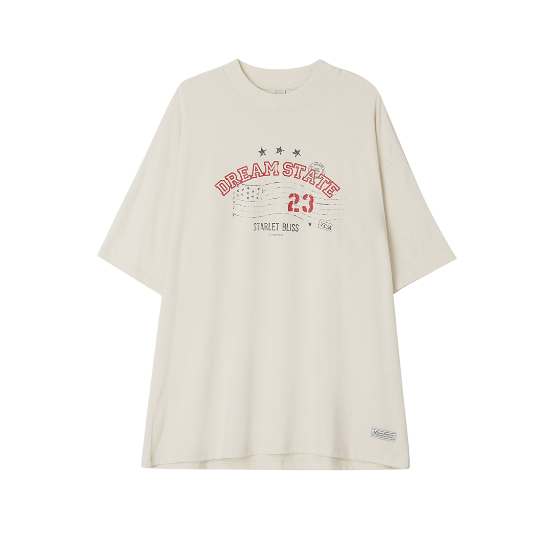 Z24FWTP012BE zeezeezee DREAM STATE T-Shirt Cream Beige