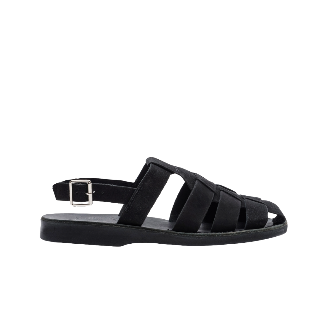 JS-1041S-BK Jerusalem Sandals No.1041 Michael Black Suede