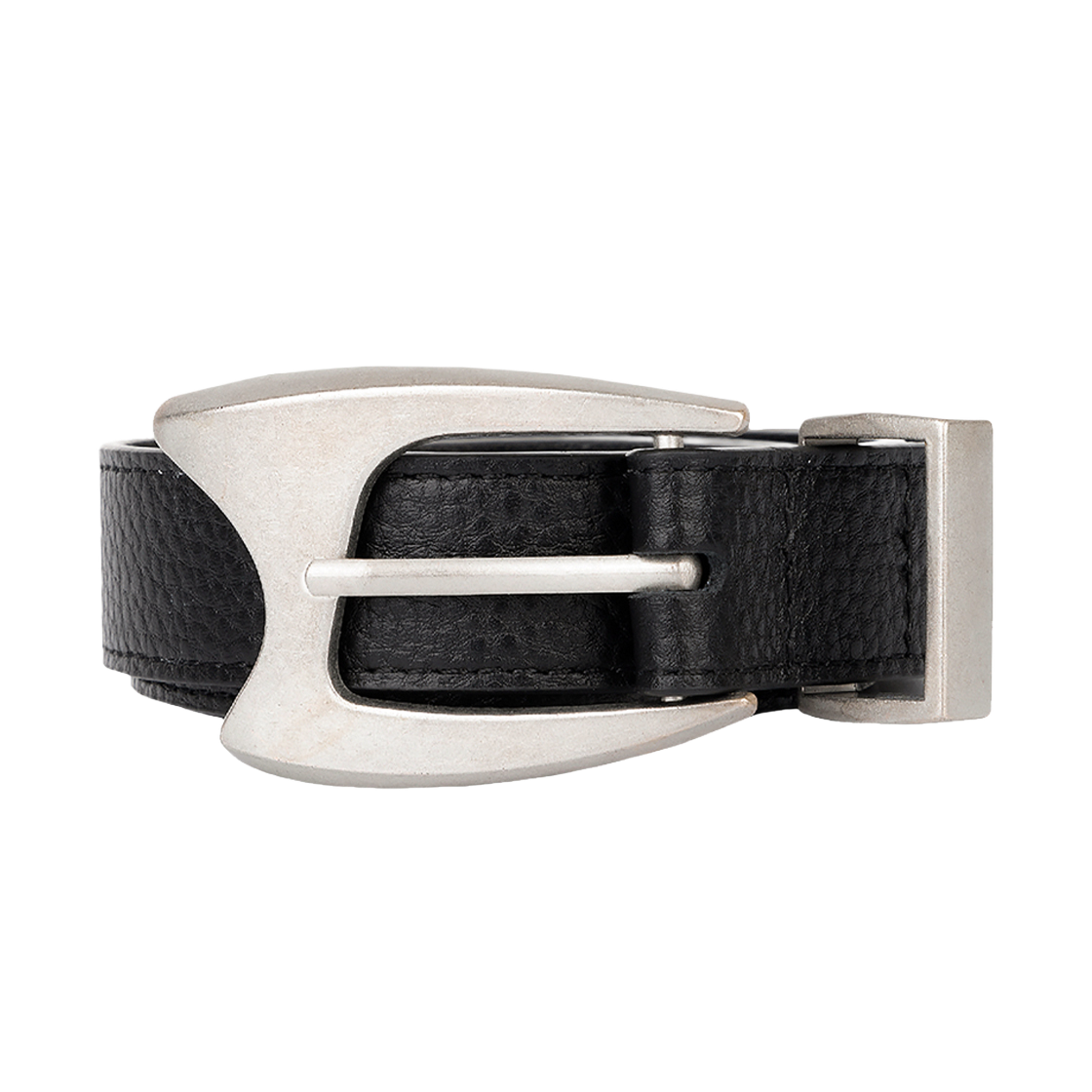 24NNSSEACF001BK NIIER NOR Nn Leather Belt Black