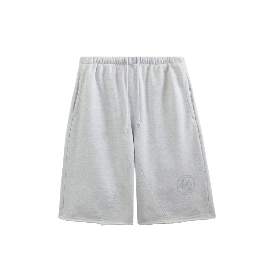 HM5ESP0501NM Polyteru Human Index Human 1/2 Sweatpants Light Melange Gray