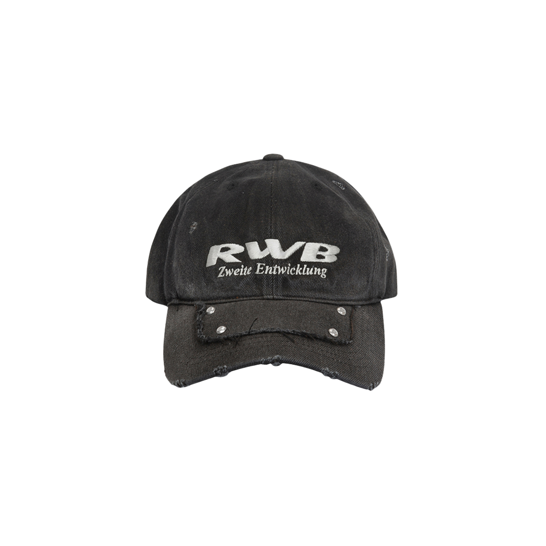 P0000BDE_BK RWB Fender Line Rivet Denim Cap Black