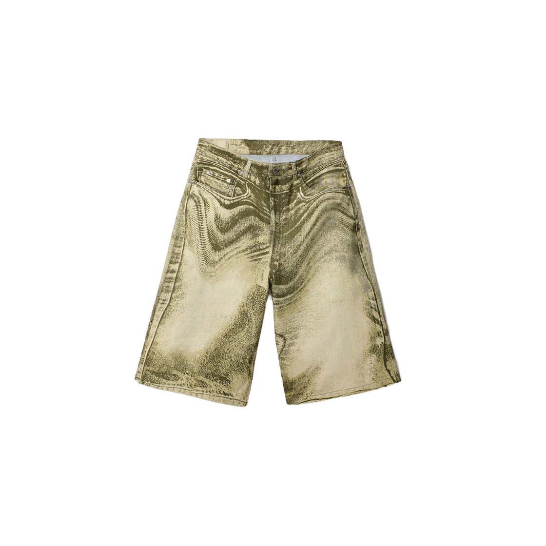 AU00007-001 CAMPER LAB Bermuda Denim Pants Khaki