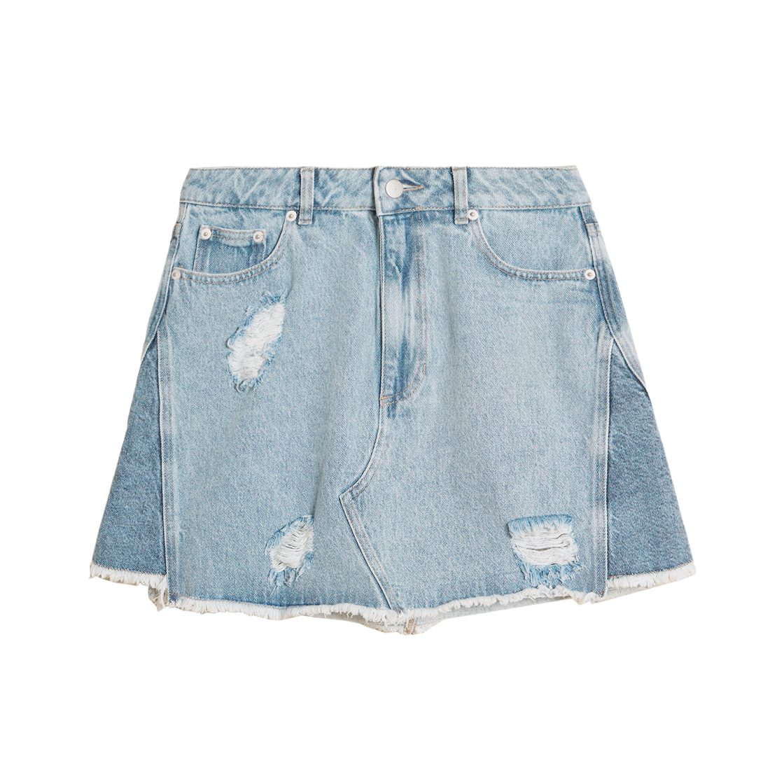 홀츠베일러 우먼 루이자 쇼트 데님 스커트 라이트 블루 믹스 - 24FW(Holzweiler Women Louisa Short Denim Skirt Light Blue Mix - 24FW)