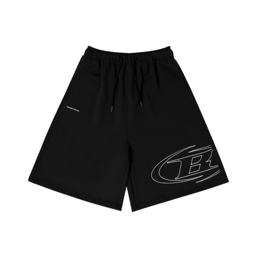 BF1MSP201BK BORN TO WIN Stroke B Half Pants_Long Ver Black