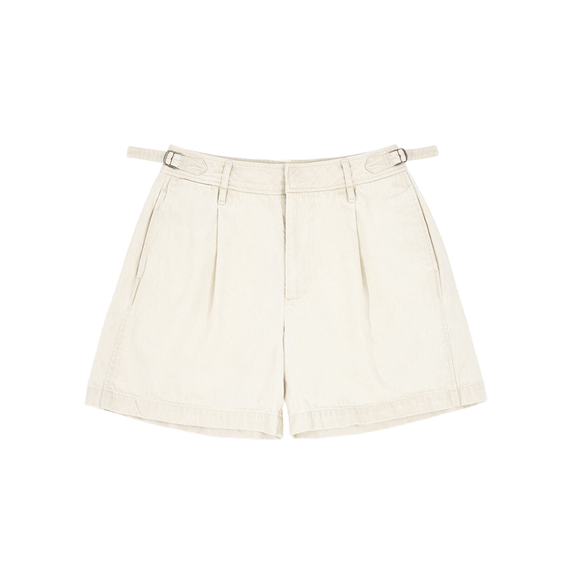 헬로선라이즈 워시드 코튼 숏츠 베이지(Hello Sunrise Washed Cotton Shorts Beige)