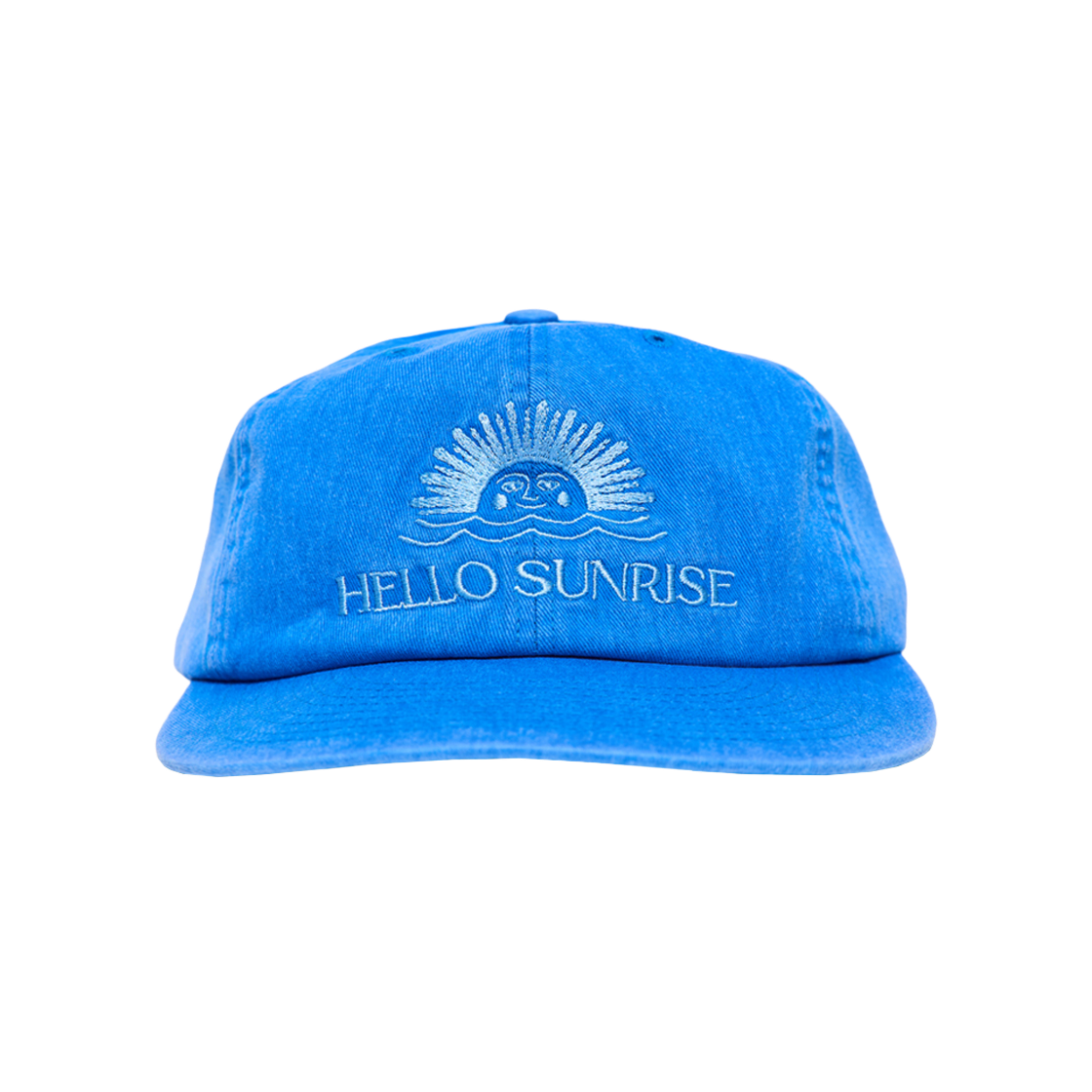 キャップ Hello Sunrise Washed OG Logo 6panel CapOcean Blue 23HSCPOB00 Washed OG Logo 6panel Cap_Ocean Blue - Hello Sunrise