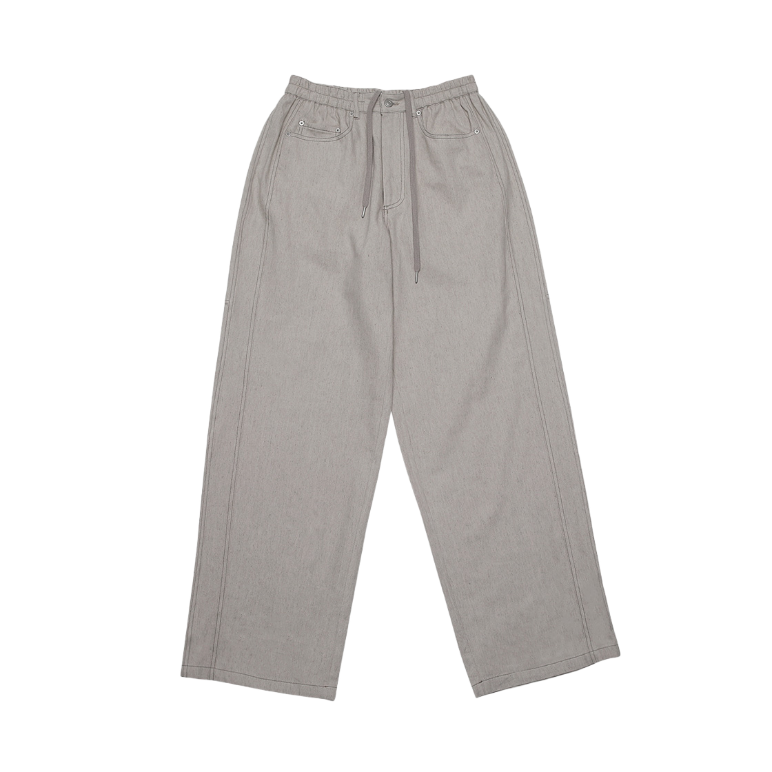 알렌느 드로우스트링 5 포켓 와이드 팬츠 에크루