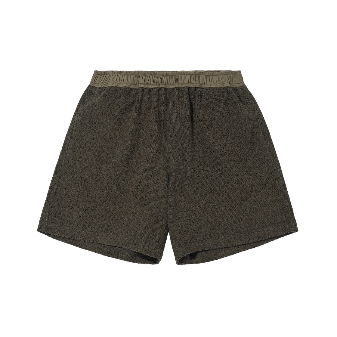 BR003CTS0001C04 BY RANG Cotton Terry Shorts Khaki