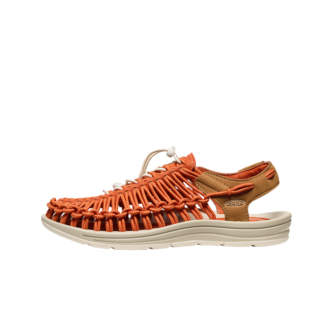 킨 유니크 진한 오렌지 남성 샌들(Keen Uneek Sandal Men Gold Flame/Chipmunk) - 2