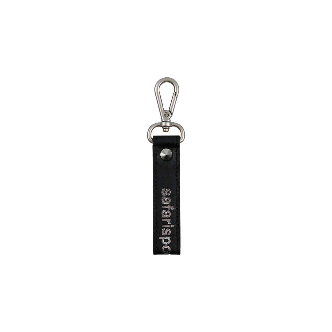 사파리스팟 얼티메이트 로고 레더 키링 블랙(Safarispot Ultimate Logo Leather Keyring Black)