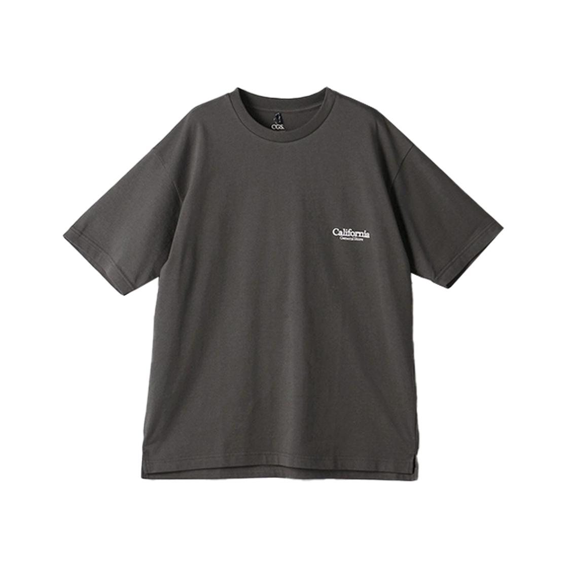 KM5BTSSCG08GY [KREAM 단독] California General Store Organic Cotton Logo Crew Short Sleeve Dark Gray - 25SS