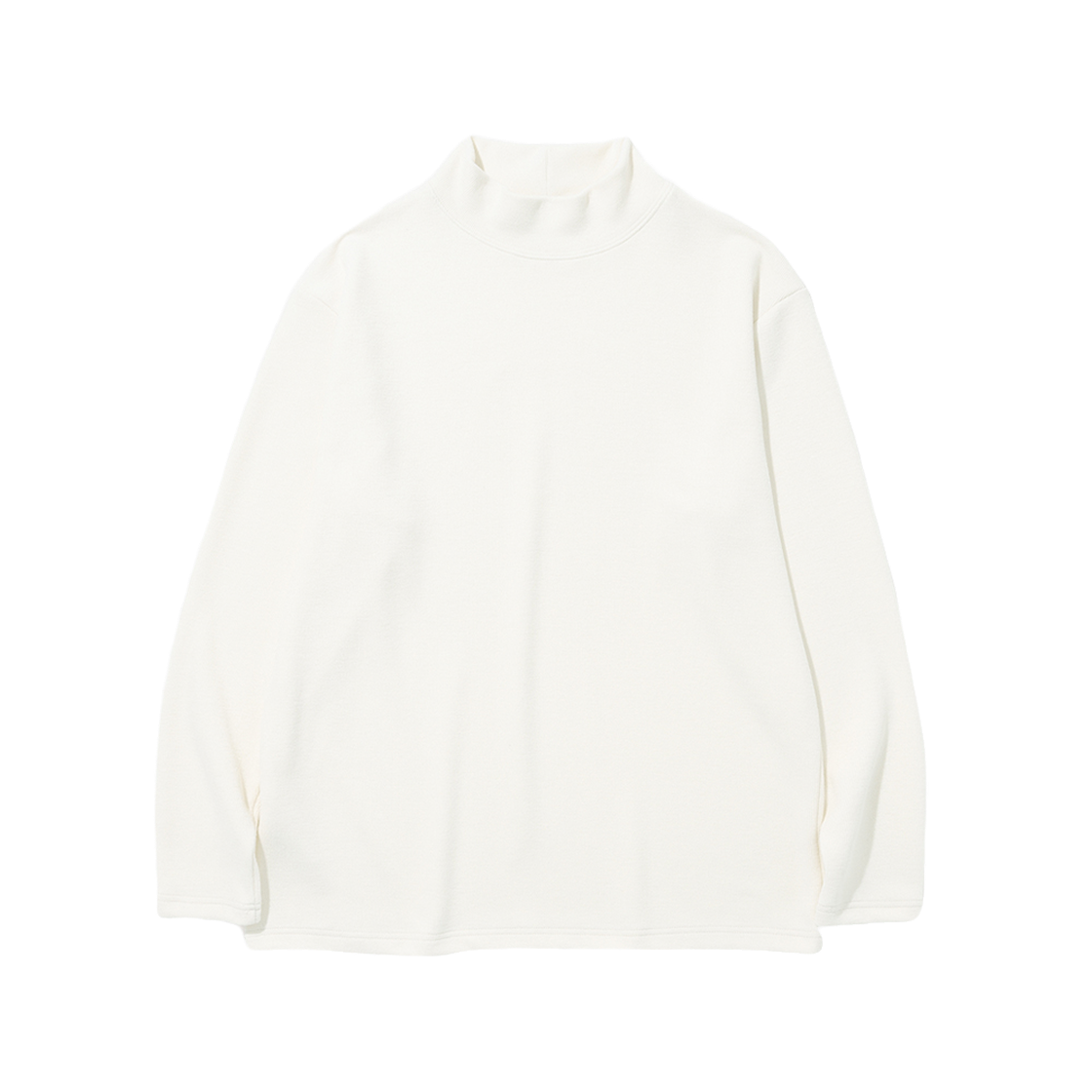 니티드 하프 폴라 롱 슬리브 니트 아이보리(Knitted Half Polar Long Sleeve Knit Ivory)