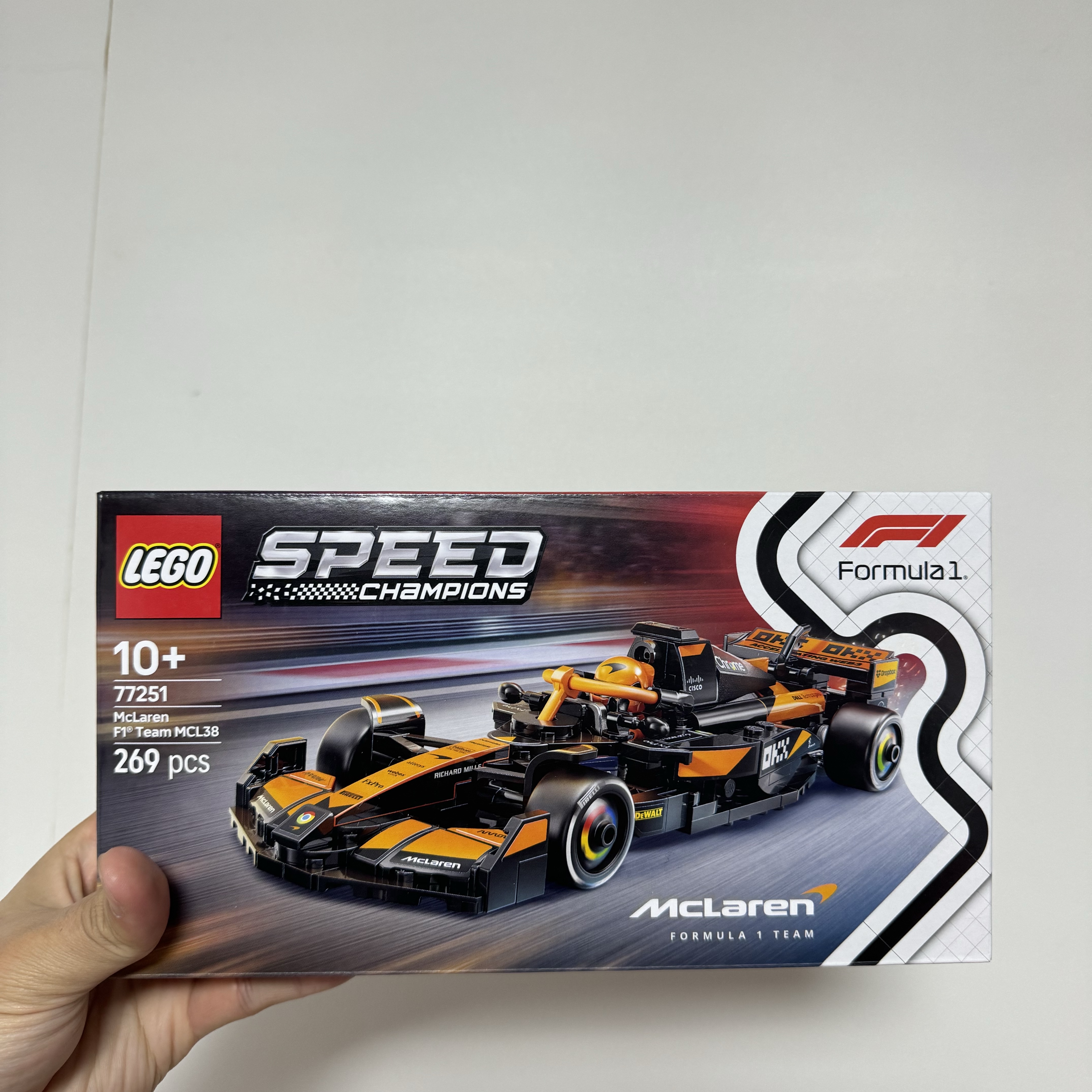 Lego Speed Champions McLaren F1 Team MCL38 Race Car 착용 스타일