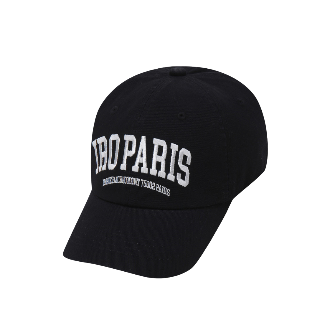이로 클럽 드 파리 에디션 코튼 볼캡 블랙(Iro Club De Paris Edition Cotton Ball Cap Black)