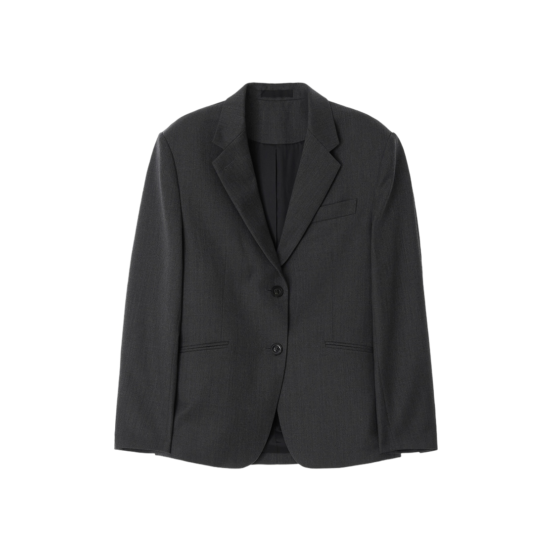 지지지 오버사이즈드 클래식 블레이저 멜란지 그레이(zeezeezee Over Sized Classic Blazer Melange Grey)