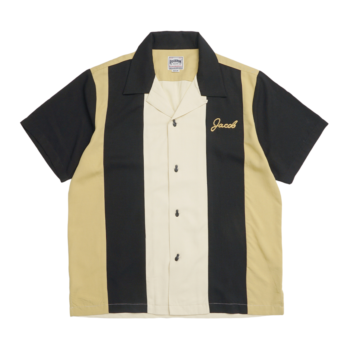 41093BK Houston Japan Bowling Shirt Crazy Black 41093BK - 대표 이미지 #1