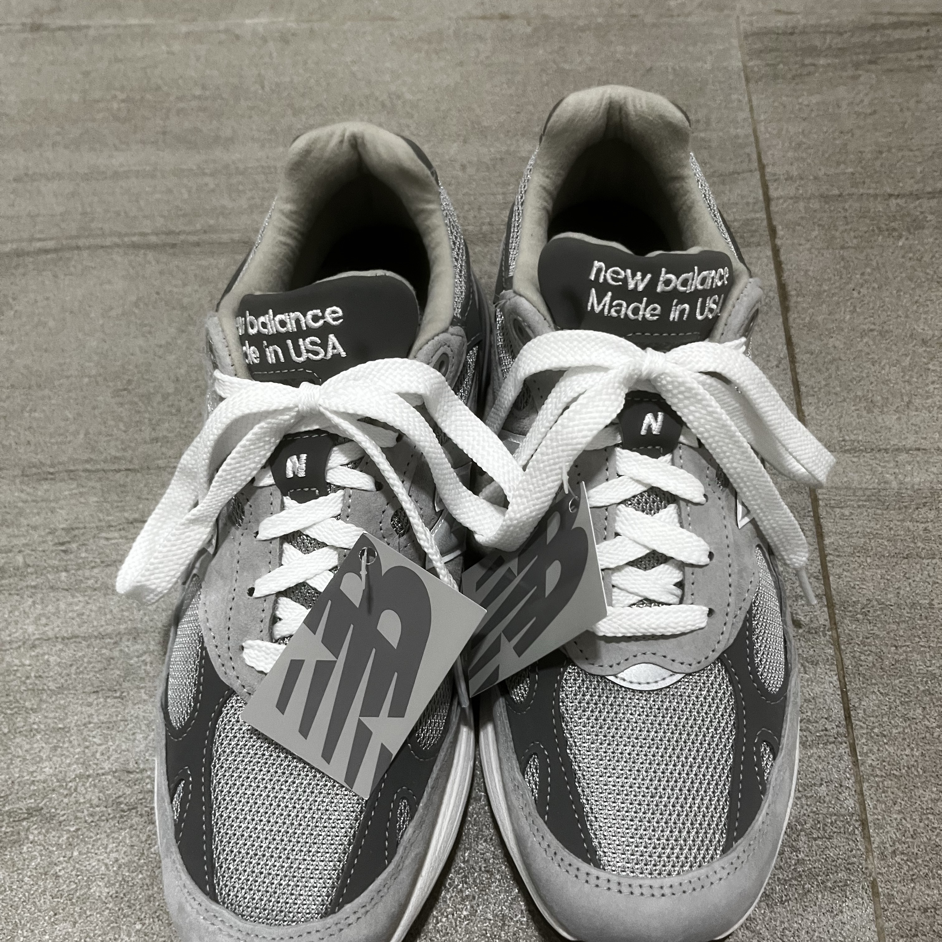 New Balance 993 Made in USA Grey - D Standard 착용 스타일 - 1