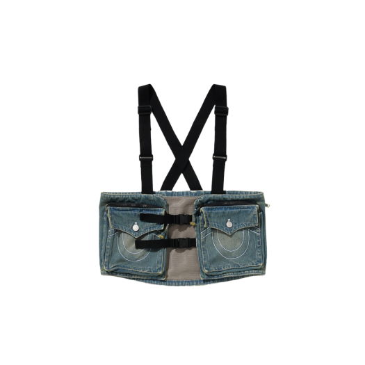 TR24SSUV01FID True Religion Bulletproof Utility Vest Indigo