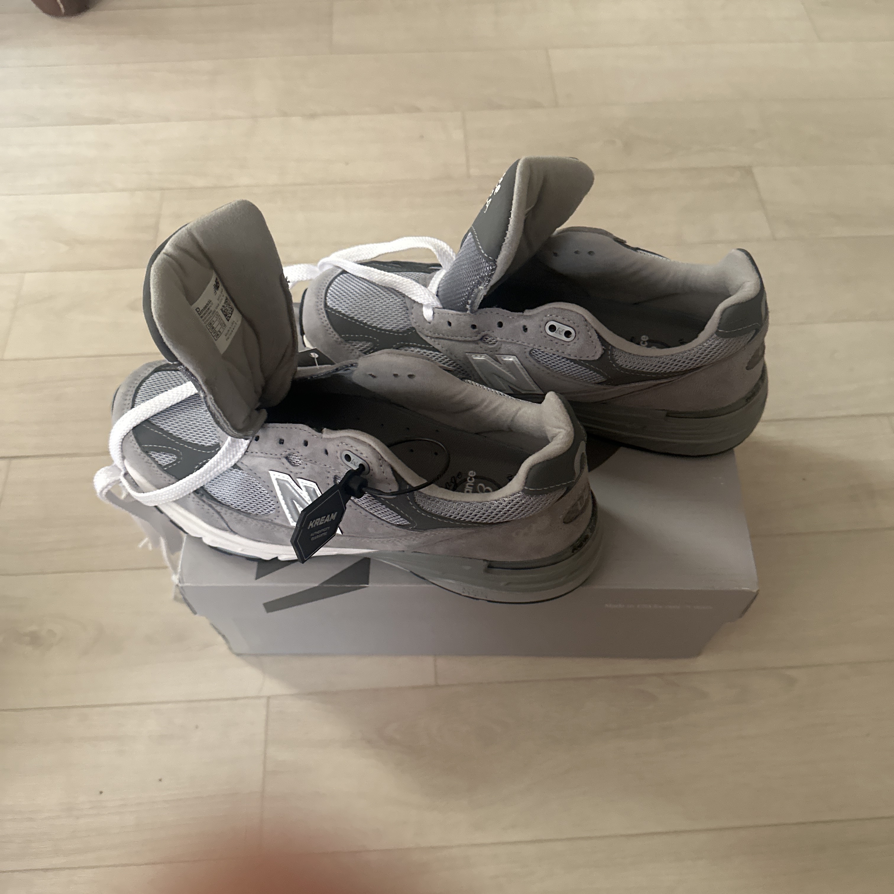 New Balance 993 Made in USA Grey - D Standard 착용 스타일
