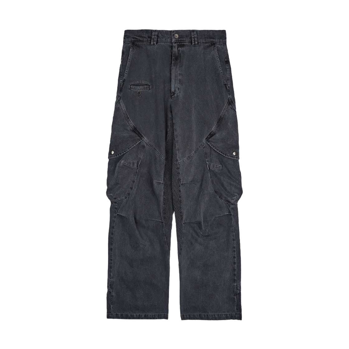 IGNTCR127_ Ignota Core:9 Washed Cargo Pants Charcoal
