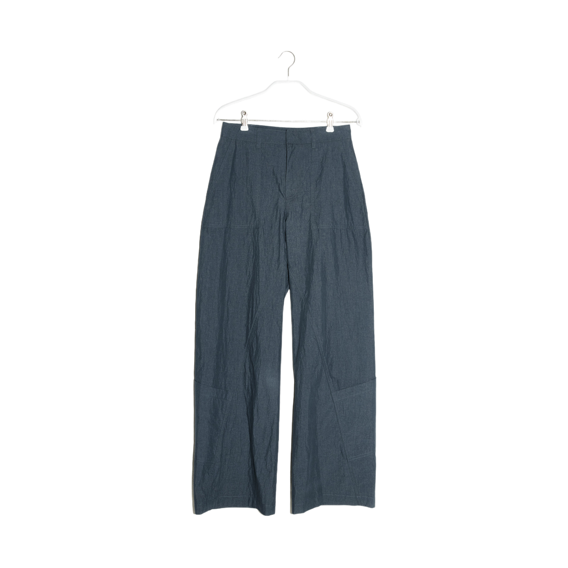 엔오르 우먼 베이커 와이드 팬츠  네이비(Enor Women Baker Wide Pants  Navy)