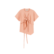 Gyeong Layered Wrap Tee Apricot