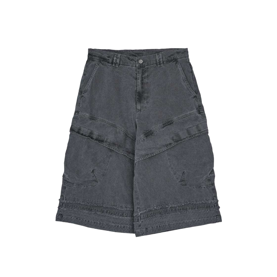 IGNTCR133 Ignota Core:9 Washed Cargo Shorts Charcoal