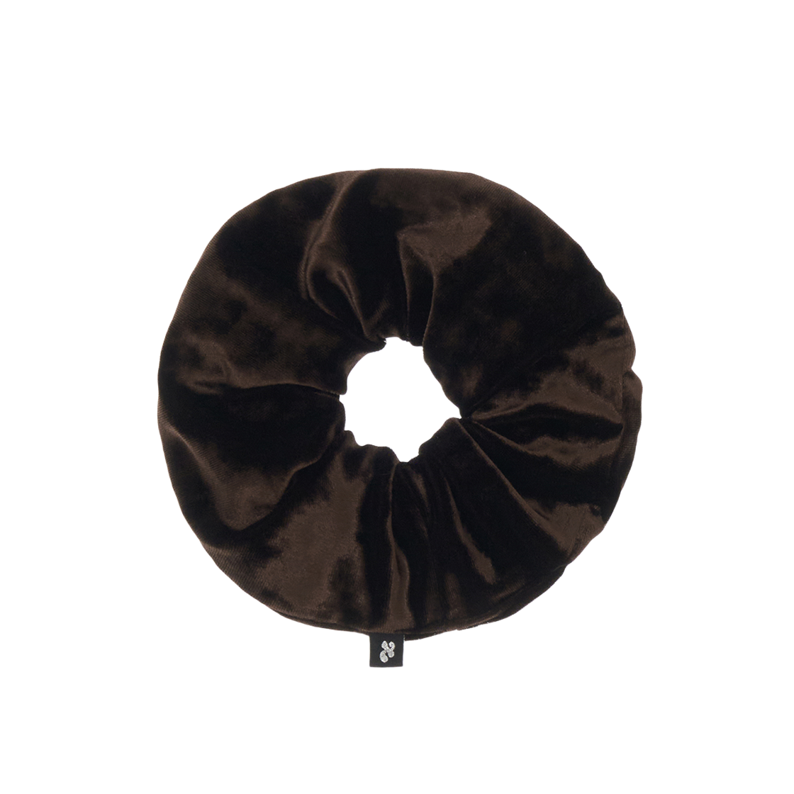 Z24FW AC004BR zeezeezee Velvet Scrunchie Brown