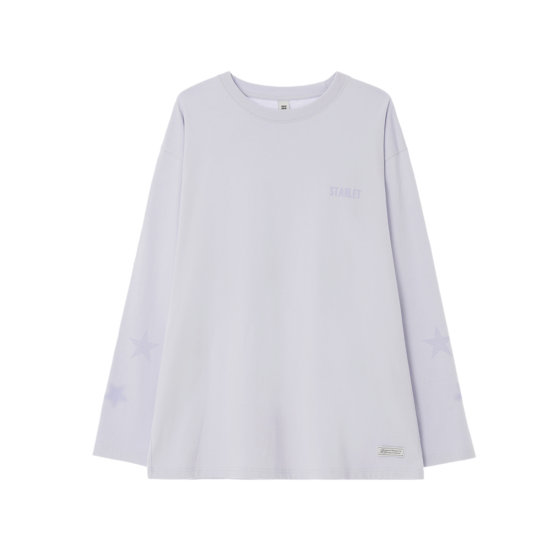 Z24FWTP011LP zeezeezee STAR Long Sleeve T-Shirt Lavender Purple