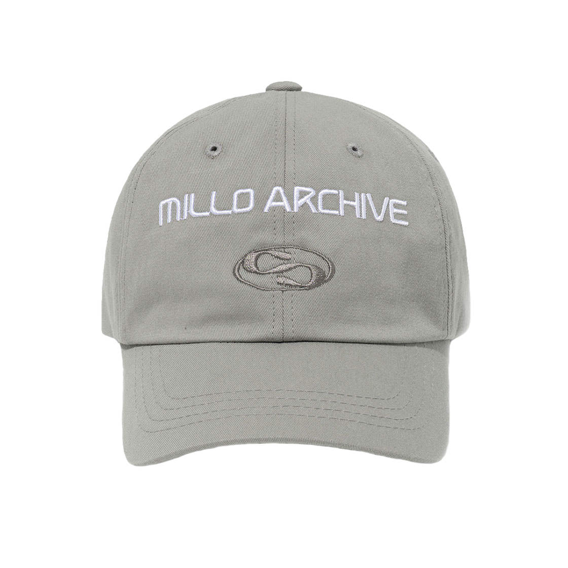 ML347GR Millo Archive Clear Emblem Ball Cap Off Gray