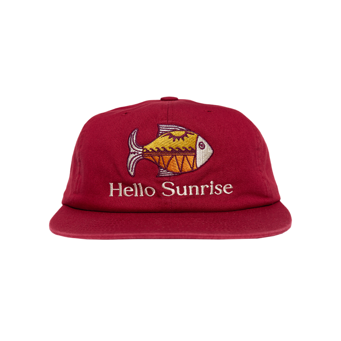 헬로선라이즈 에스닉 피쉬 6패널 캡 레드(Hello Sunrise Ethnic Fish 6Panel Cap Red) - 1
