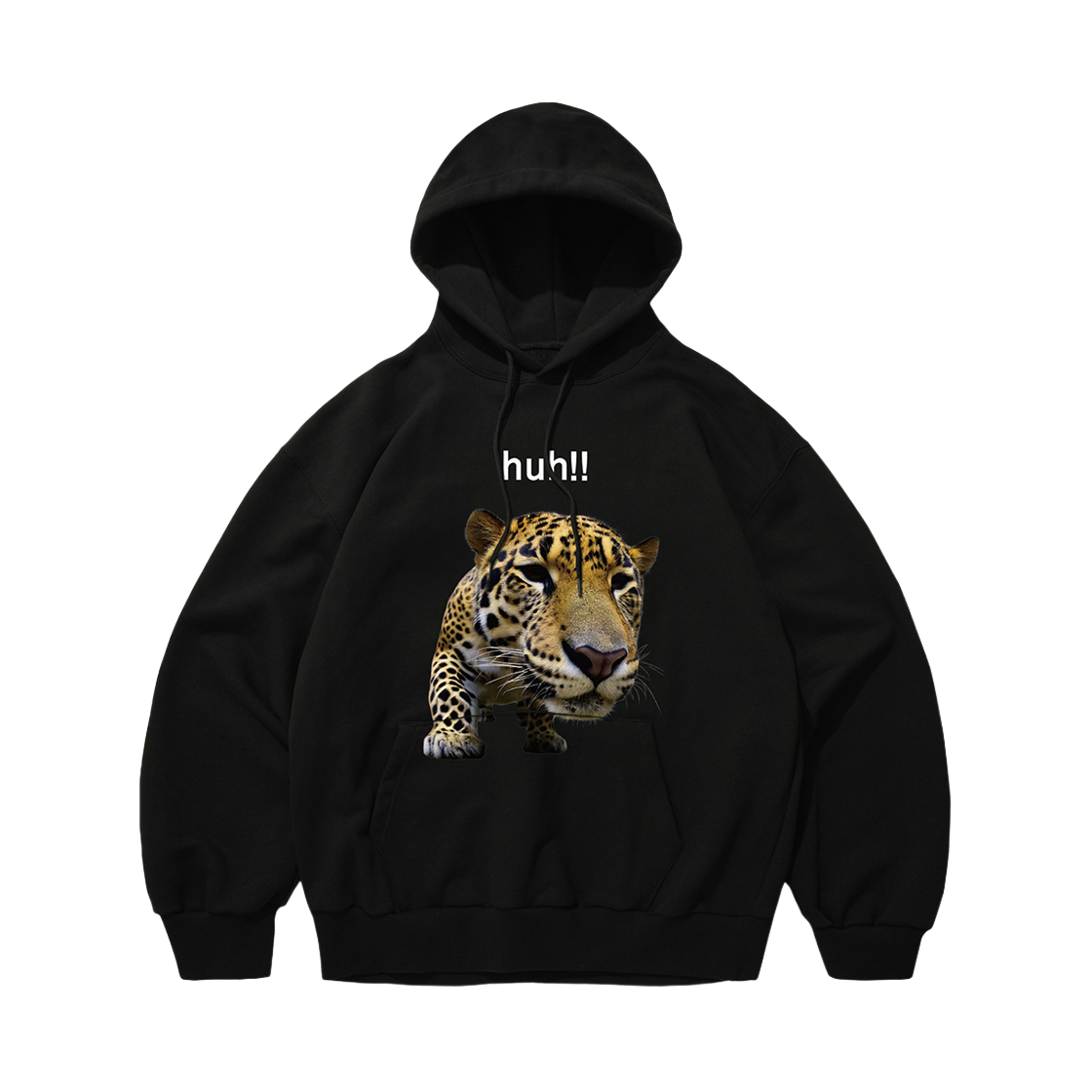 스웨이드 허 레오파드 후디 블랙(Suade Huh Leopard hoodie Black)