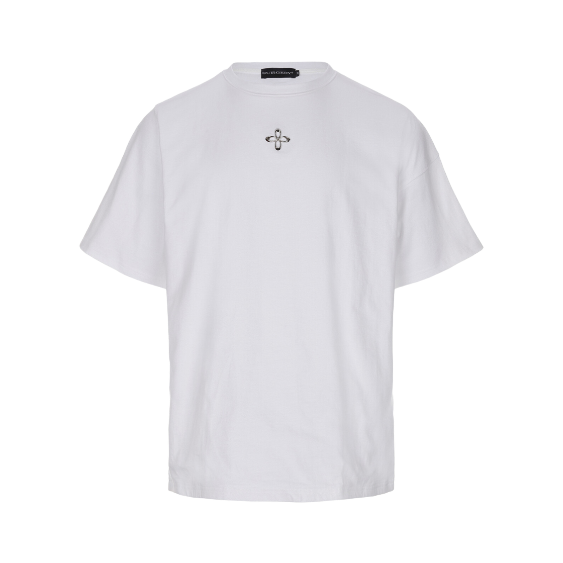 【SURGERY】 UNBALANCE L CLOVER LOGO T-SHIRTS Unbalance Metal Clover Logo Slim T-Shirts｜SURGERY｜ティーシャツ