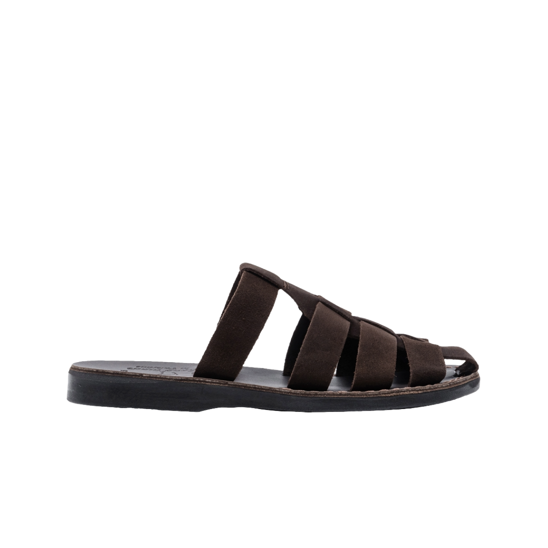 JS-1063S-BR Jerusalem Sandals No.1063 Michael Slide Brown Suede