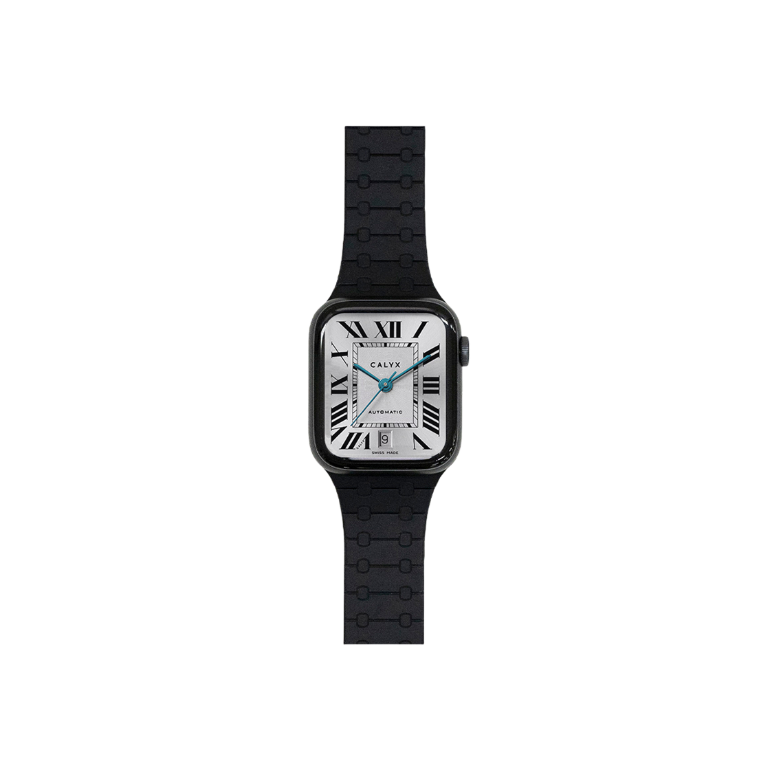 W-ASTP-SLMG-41BK CALYX Apple Watch 38/40/41/42(10th)mm Silicone Magnetic Strap Charcoal Black