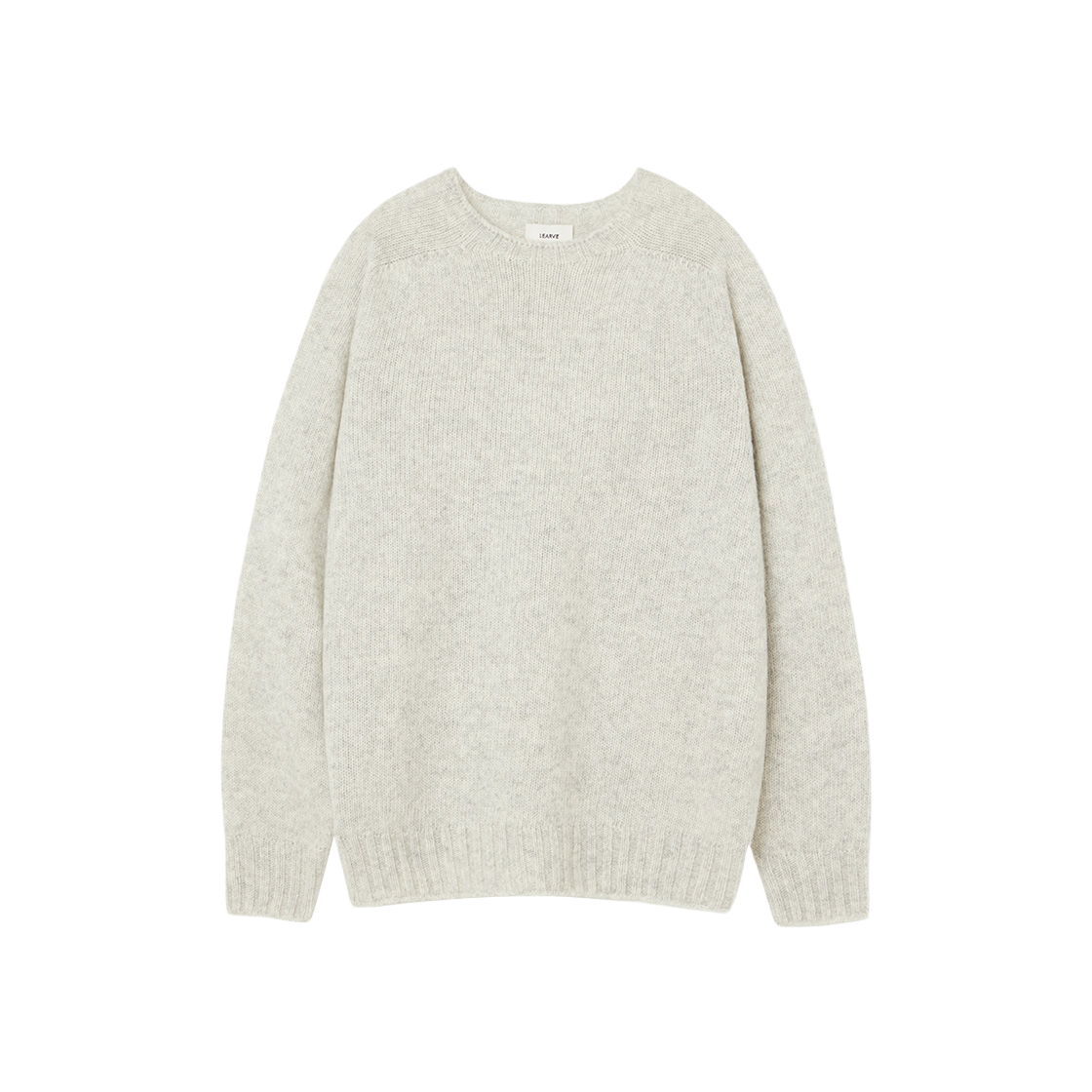 르아브 홀가먼트 울 쉐기독 니트 마블그레이(LEARVE Wholegarment Wool Shaggy Dog Knit Marble Gray)