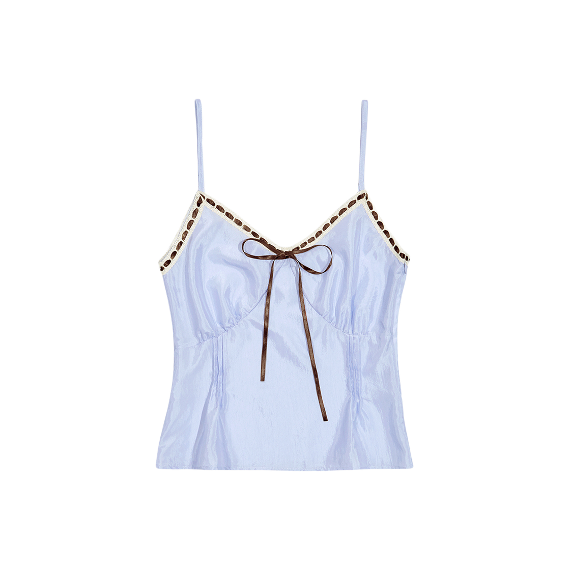 마가린핑거스 레이스 리본 슬립 블루