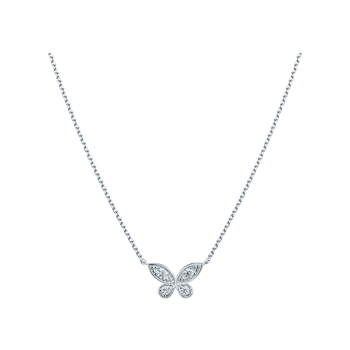 미꼬 모르포 다이아몬드 파베S 목걸이 화이트 골드(Miko Morpho Diamond Pave S Necklace White Gold)