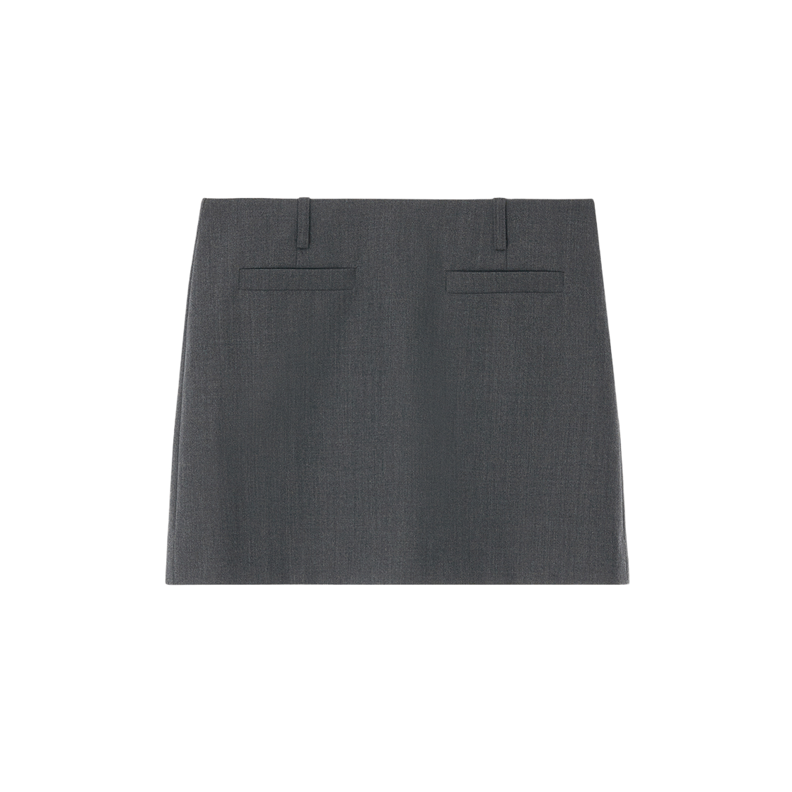 Z24FWSK003MG zeezeezee Classic Miniskirt Melange Gray