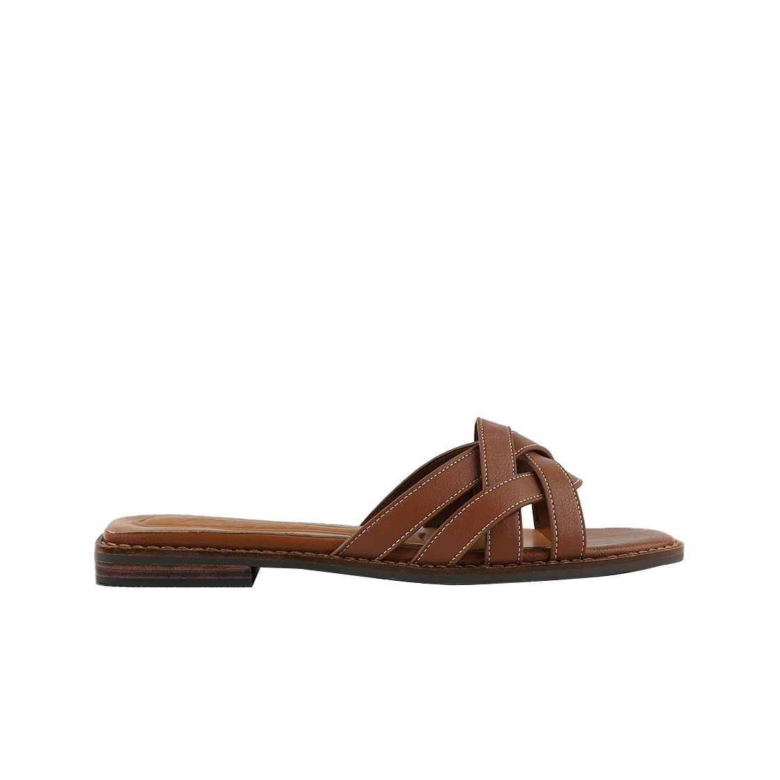 MD0285_2 Moodnight Dear Braided Slide Sandals Brown