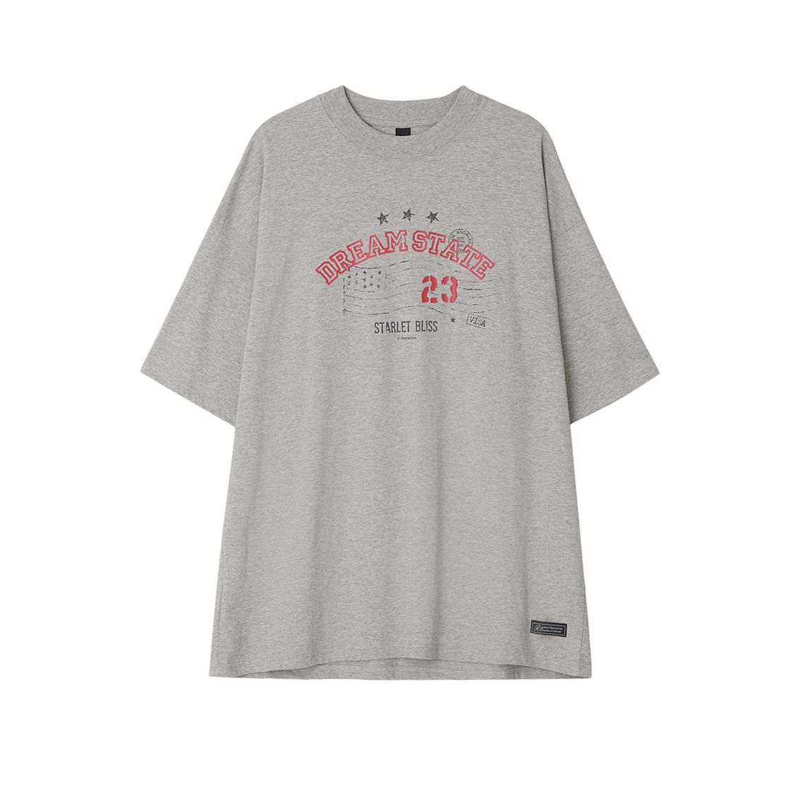 Z24FWTP012MG zeezeezee DREAM STATE T-Shirt Melange Grey