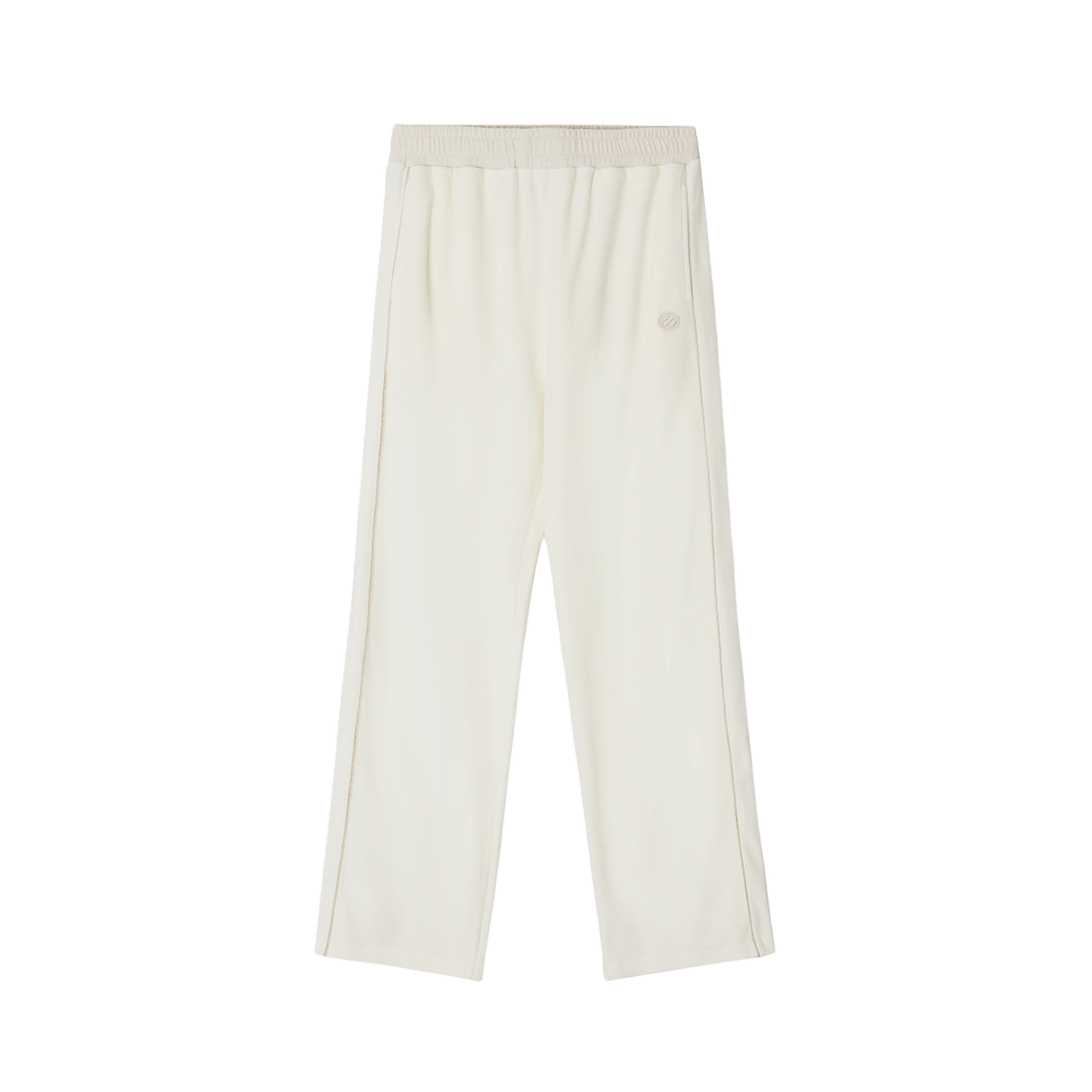 Z24FWPT003IV zeezeezee Velour Track Pants Cream Ivory