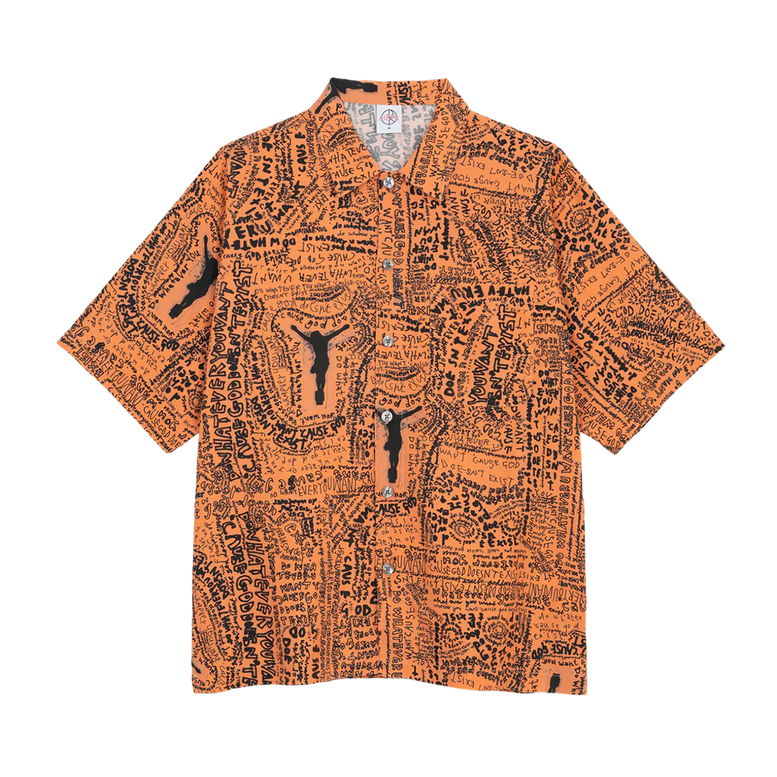 폴라 스케이트 엑시스트 바울링 셔츠 오렌지