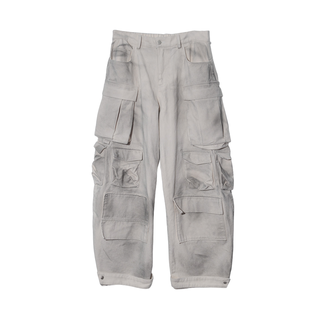 논플로어 오리엔탈 더티 카고 팬츠 화이트