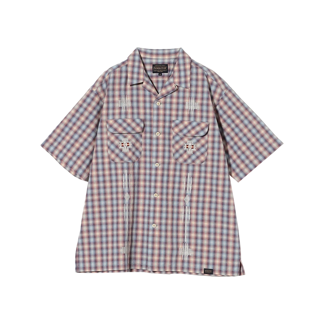KM5BSHSCG06BG [KREAM 단독] California General Store × Pendleton Embroidered Short Sleeve Shirt Beige - 25SS