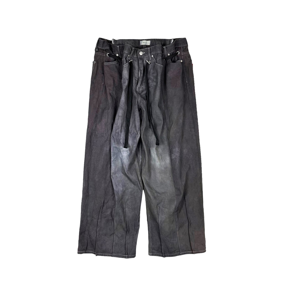 KM3DPADRE07BK Resurrection13 Super Wide Cotton Pants Black