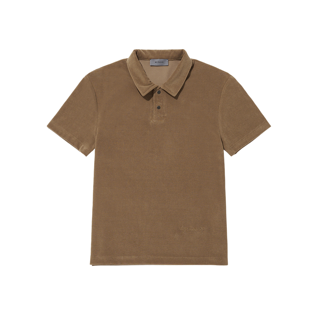 BR003CLP0001C01 BY RANG Micro Terry Logo Polo Brown