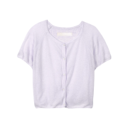 FLETTA Raglan Half Sleeve Cardigan Lavender