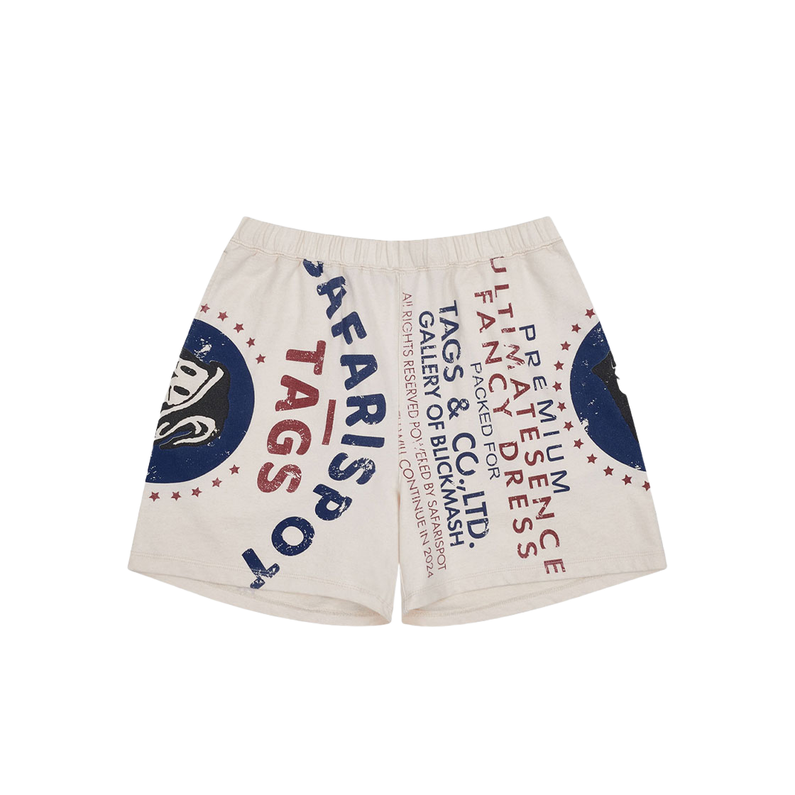 사파리스팟 멀티 스컬 코튼 쇼츠 아이보리(Safarispot Multi Skull Cotton Shorts Ivory)